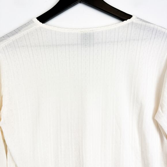 Eddie Bauer Womens 100% Silk Base Layer Under Shirt White - L - Picture 5 of 7